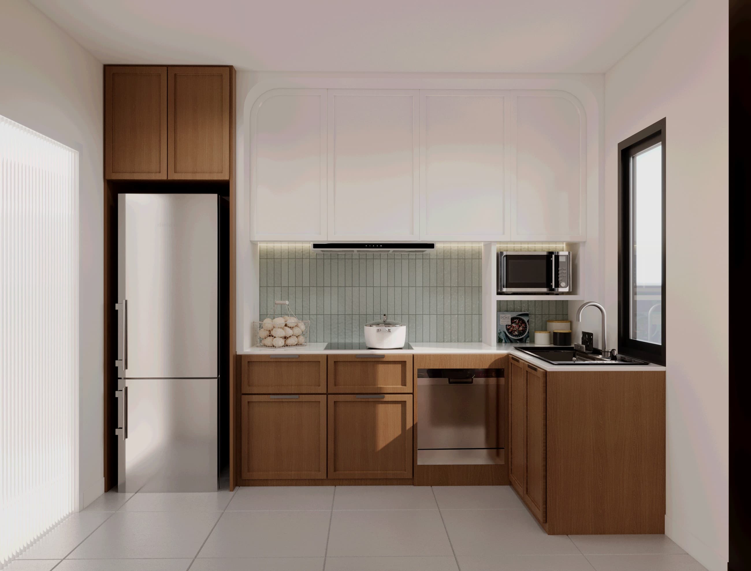 Kitchen Material Study interior visualization