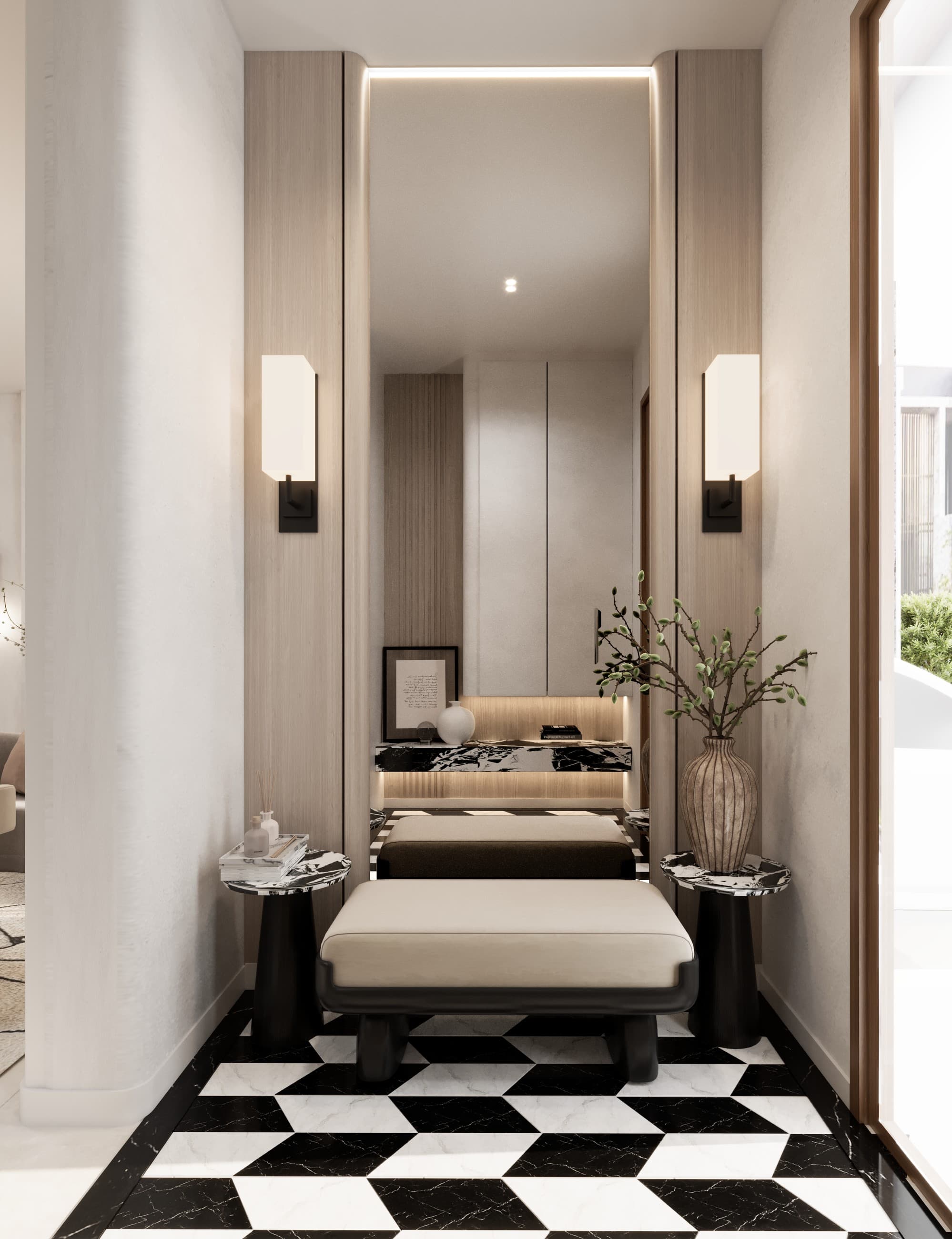 Foyer Vertical Study interior visualization