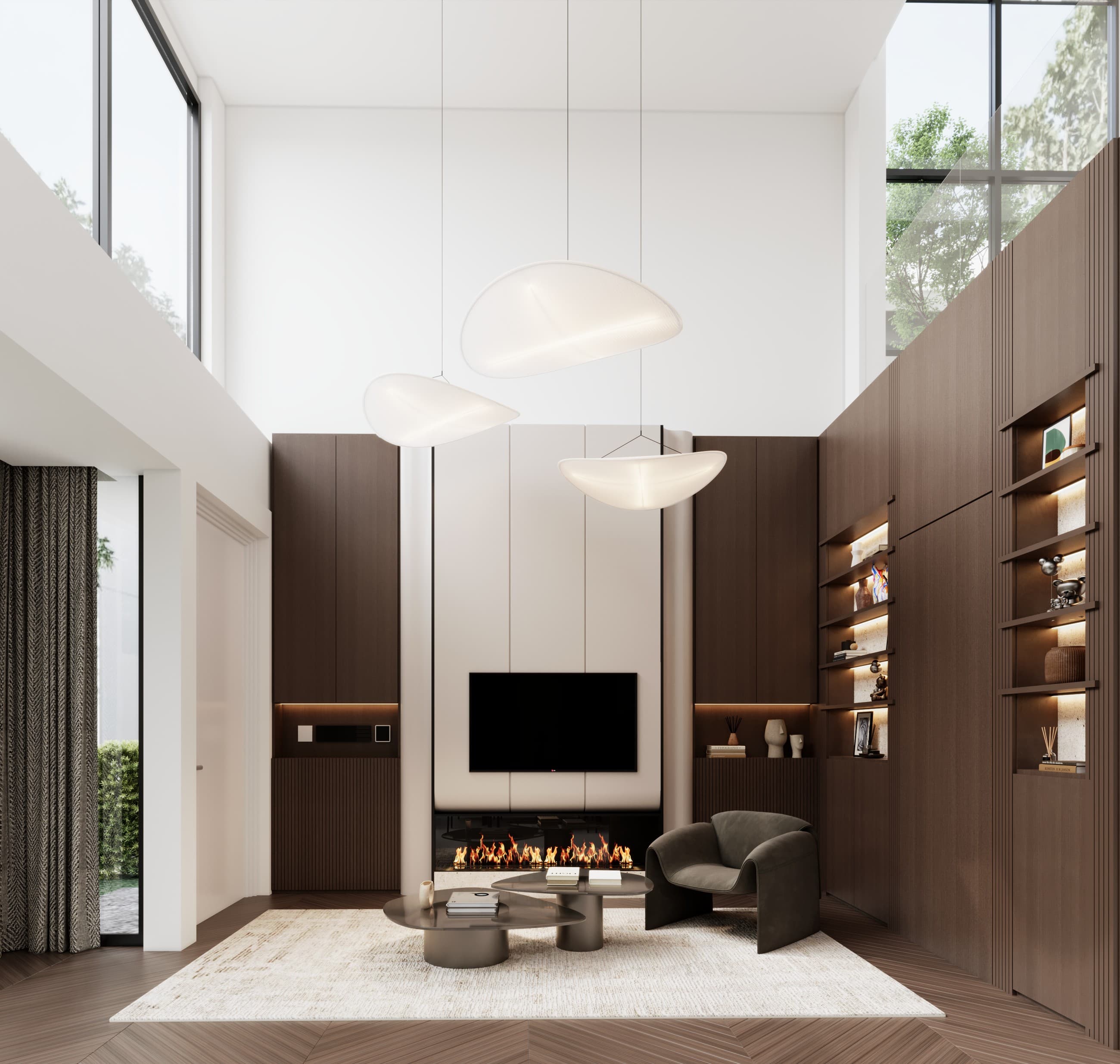 Living Square Study interior visualization