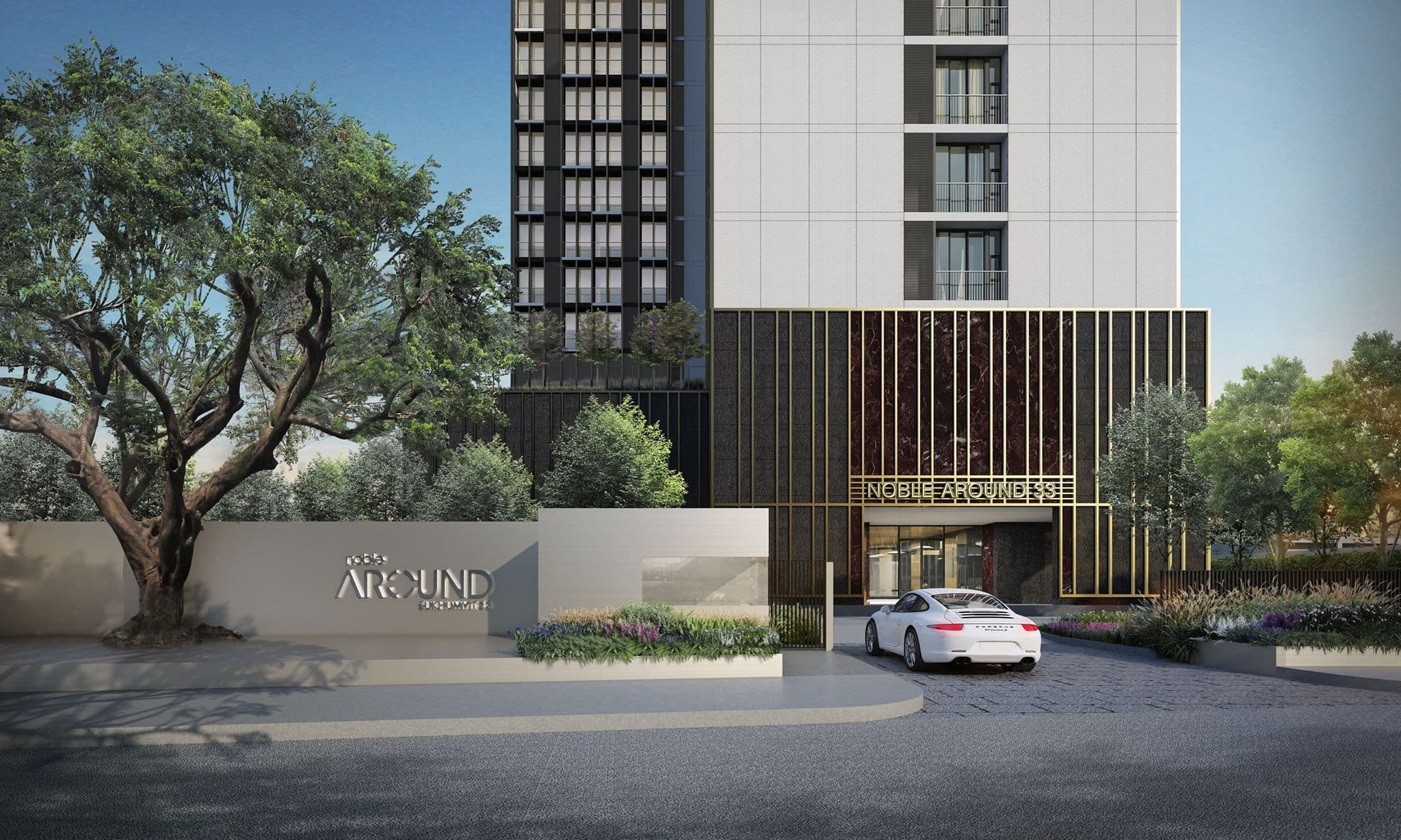 Exterior Lobby Approach architecture visualization