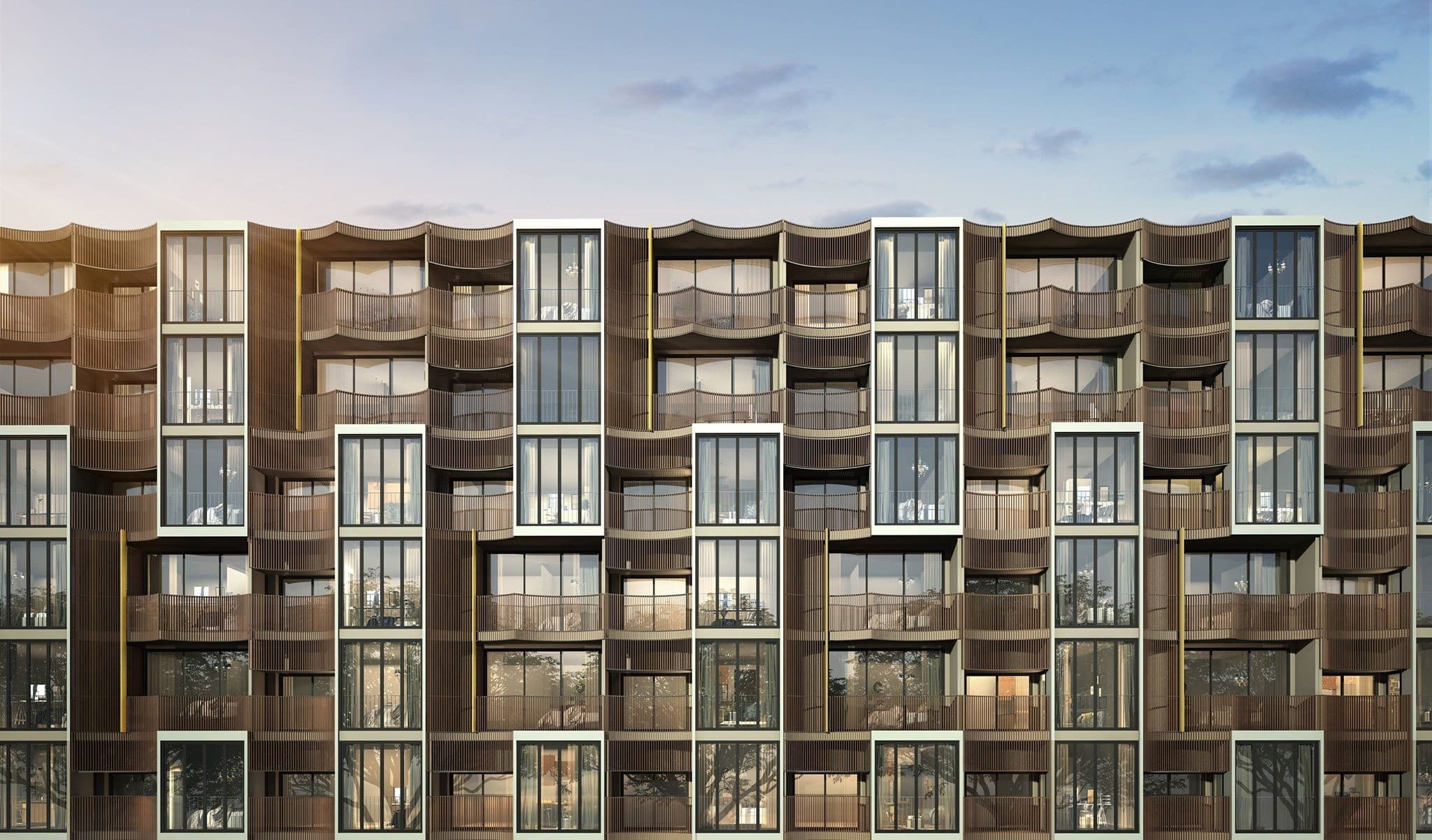Exterior Courtyard Frame architecture visualization